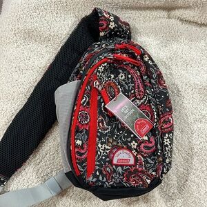 Vera Bradley + Coleman 8L Sling Backpack - Eden Paisley Gray